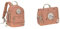 LÄSSIG Kinderrucksack mit Brustgurt Kindergartentasche Kindergartenrucksack 27 cm & Kinder Kulturtasche Waschbeutel Waschtasche Kulturbeutel zum Hängen, 20 cm/Mini Washbag Happy Prints Karamell
