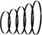 MOIDHSAG 5 Stück Gummi Plattenspieler Riemen Recorder Wartung Set Gummiriemen Ersatzriemen Plattenspieler Antriebsriemen