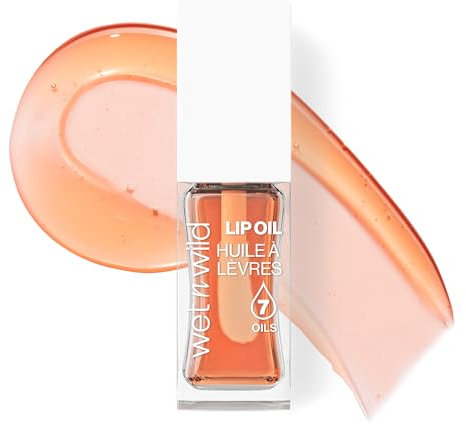 Wet n Wild Getöntes Lip Oil, Pflegendes & Nicht-Klebriges Orangenes Lipgloss Mit 7 Natürlichen Ölen, Leichte Formel Für Spiegelähnlichen Glanzeffekt, Farbton Orange Blossom