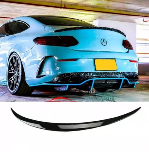For Auto Perfectionists UK Rear Boot Spoiler Compatible With Mercedes C Class Coupe W205 C205 2014-2021 ABS Carbon Fibre