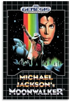 Michael Jackson's Moonwalker Sega Genesis Poster Dekorative Malerei Leinwand Wandkunst Wohnzimmer Poster Schlafzimmer Malerei,Wandkunst Bilddruck Moderne Familienzimmer Dekor 12x18inch(30x45cm)