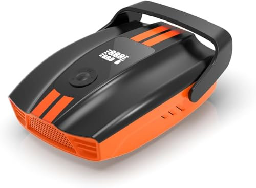 50PSI Electric Paddle Board Pump,Dual Stage Inflation & Auto-Off Feature SUP Air Pump,12V DC Car Connector, for Inflatable Stand Up Paddle Boards,Inflatable Boat,Especially for Pickup (Orange 2)