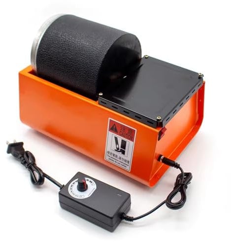SUZLAZYR 2.5KG Rock Rotary Tumbler Lapidary Polisher Machine Single Drum Beads Rock Stones Gold Silver Jewelry Jade Metal Polishing Machine
