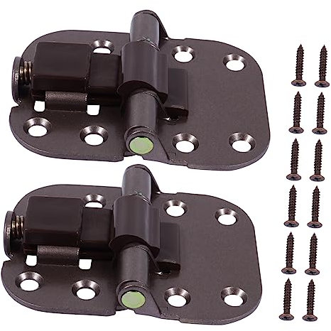 STOBOK 2pcs Metal Folding Door Hinges Outdoor Heavy Duty Spring Hinges for Cupboard Doors