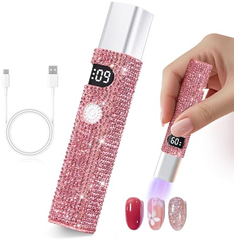 UV Lamps for Gel Nails, Mini Handheld Rechargeable Flash Cure Light