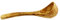 Olive Wood Louche en Bois d'olivier ea9l25, Grain/Naturel