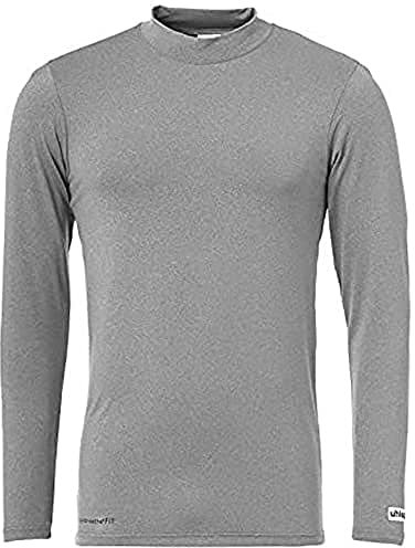 uhlsport Herren Distinction Colors Baselayer Shirt Herren Shirt, grau, dark grey melange, M