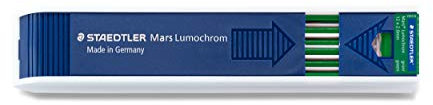 STAEDTLER Mars Lumochrom 204 - Etui 12 Mines De Dessin 2Mm Verte