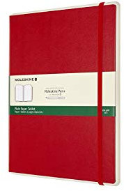 Moleskine - Smart Cahier Journals - mit Digitalen Notizbüchern mit Blankoseiten - Hardcover, Kompatibel mit Moleskine Pen+, Größe Extra Groß 19 x 25 cm, Farbe Rot, 176 Seiten