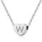 AFSTALR Kette mit Buchstabe W Silber Kette Damen Herz Initialschmuck für Frauen Thanksgiving Weihnachten Schmuck Geschenk