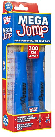 Wicked Mega Jump | High Performance Single-Person Skipping Rope from Wicked Vision | Up to 300cm Adjustable Rope Length | Ball-bearing Axle | Outdoor Exercise Fun