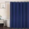 LinTimes Duschvorhang Blau, Hotel Luxury 190 GSM Thick Polyester Duschvorhang Shower Curtain, Dunkelblau, 180x180 cm (Verpackung MEHRWEG)