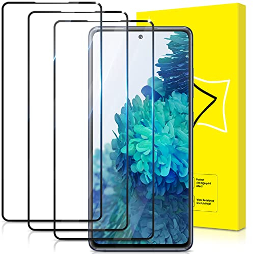 GiiYoon 3 Stück Panzer Schutz Glas für Samsung Galaxy S20 FE/Samsung Galaxy A51, HD Displayschutzfolie, Volle Abdeckung, 9H Härte, Anti-Kratzen, Anti-Bläsche