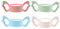 CCCYMM Silicone Wide-Neck Baby Bottle Handle, Outer Diameter Over 6cm for Bottle (Pack of 4)
