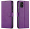NWNK13 For Samsung A51 Phone Case Premium Leather Flip Case Book Wallet Case Card Holder Media Stand Shock Proof Protective Phone Cover Compatible for Samsung Galaxy A51 (Purple)