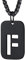 Bandmax Militärische Initiale Dog Tag Kette für Männer Frauen Schwarz hohl Buchstabe F Anhänger Halskette Kette Erkennungsmarke Modeschmuck Accessoire
