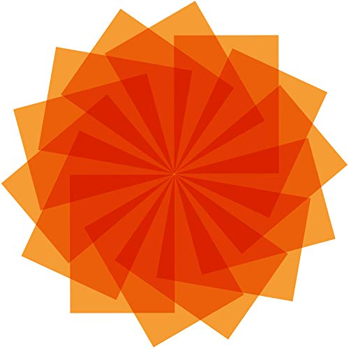 14 Stück Halloween-Gelfilter, farbige Overlays, Korrektur, Gel-Lichtfilter, transparent, Farbfolie, Kunststoffblätter, 30 x 21,6 cm (11,7 x 8,3 Zoll) (orange)