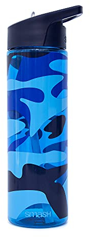 Smash botella de la bebida de Tritan de la manera 700ml, diseño azul de Camo