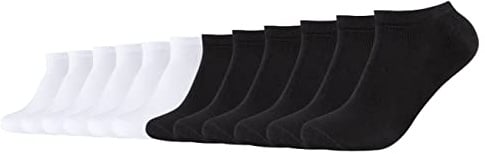 Camano Sneaker Socken Herren Damen 39-42 43-46 47-49 CA-Soft Organic Cotton 12er Pack ohne Gummibund Schwarz Grau Blau Weiß