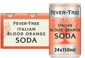 Fever-Tree Italian Blood Orange Soda 6x150ml (Pack of 4, Total 24 Cans)