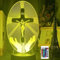 SUPERRUIDALONG 3D Jesus Kreuz Fernbedienung 16 Farben Nachtlichter Illusion Acryl LED Tisch Nachttisch Lampe Kinder Schlafzimmer Schreibtisch Dekor Geburtstag Geschenke Spielzeug für Kinder