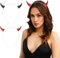 Beavorty 2 Pièces Bandeau Cheveux Halloween - Sequin Flash Costume Corne De Boeuf, Cheveux Cerceaux Diable Cosplay Accessoires