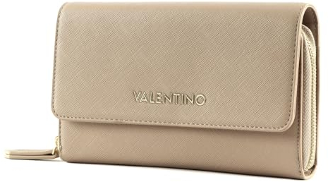 Valentino Zero Re Wallet with Shoulder Strap Beige