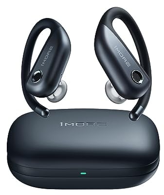 1MORE Fit Open Earbuds S50 - Auriculares inalámbricos Abiertos con Bluetooth 5.3, batería de Larga duración de hasta 38 Horas, Resistencia al Agua IPX7 y Ajuste cómodo para Correr, Entrenar e Incluso