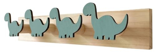 CHILDWEET Dinosaurierhaken Badezimmertürhaken Gürtelhaken Cartoon-wandhaken Dekorativer Wandhaken Dinosaurier-wand-dekor Türhaken Hinten Handtuchknöpfe Haushalt Handhaben Hölzern Kind
