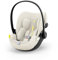 CYBEX Gold Babyschale Cloud G i-Size Plus, Inkl. Neugeboreneneinlage, Ab Geburt bis ca. 24 Monate, Für Kinder ab 40 cm bis 87 cm, Max. 13 kg, Seashell Beige