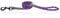 HugglePets Reflective Rope Dog Lead - Purple (107cm x 1cm) High Visibility Weatherproof Lead for Dogs with Reflective Stitching & Easy-to-Attach Metal Swivel Trigger.