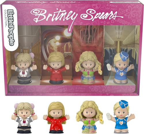 Little People Collector Britney Spears Special Edition Set für Erwachsene & Fans, 4 Figuren in einer Displaybox