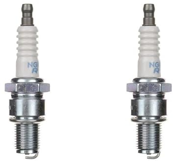 2x Zündkerze BR9ES Langgewinde passend für Vespa ET2, LX, LXV, S – Piaggio Diesis, Fly, Liberty, NRG, Quartz, TPH, Zip 25 50 – 2-Takt Roller Zündkerzen Set – 2 Stück