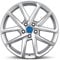 4x Borbet Felgen Alufelgen N 6.5x17 ET46 5x112 crystal silver kompatibel mit VW Caddy e-Golf Golf Jetta Touran T-Roc