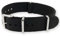 Natos.com - Schwarzes NATO Uhrenarmband G10 Military Nylon Strap - 20 mm