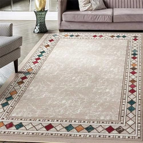 RUGMRZ Bettvorleger Teppich Industrial graues Wohnzimmer großer Teppich rechteckiges Sofakissen rutschfest pflegeleicht kann angepasst Werden Rugs 80X150CM