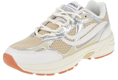 Genesis 1005438 G-Eco`99 Metallic Serial - Damen Sneaker - White-Cream-Silver, Größe:41 EU