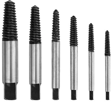 Juego De Extractores De Tornillos De 6 Piezas Con 1 Caja De Almacenamiento, Herramienta De Extracción De Tornillos Fácil, Extractor De Tornillos Compacto, Herramienta De Extracción De Pernos