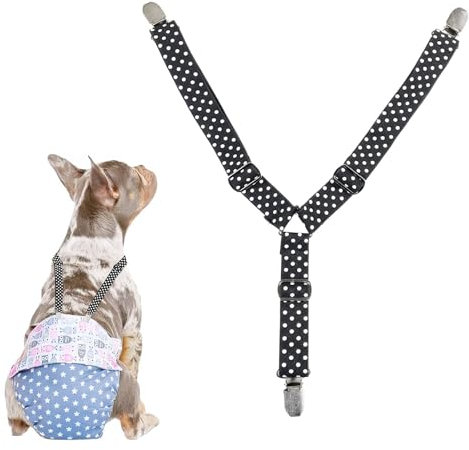 TenaLucy Hundewindel-Hosenträger,Hundewindel Hosenträge Hunde-Hosenträger Hundewindeln für Hündinnen Hunde Hosenträger für Haustiere Hundewindel Hosenträger Hunde-Windelgeschirr,Verstellbar(L)