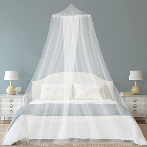 Zanzariera Tenda per Letto,Universale Zanzariera per Letto Singolo/Matrimoniale,Letto Baldacchino Antizanzare 0.6m x 2.5m x 10.5m,Adatto per Letto Repellente per Zanzare,Zanzariera Bambini/Bambina