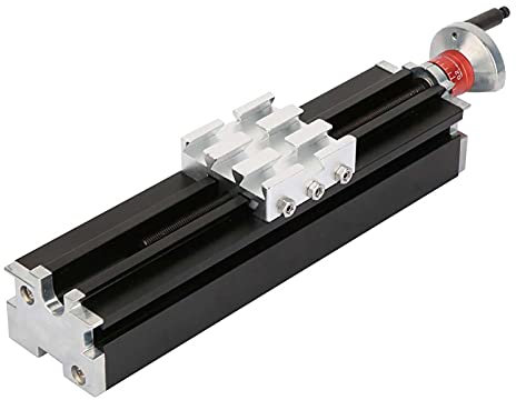 Mavaol Mini tornio a slitta trasversale, ferro e lega di alluminio, design compatto, movimenti fluidi degli assi X/Y/Z, leggero e preciso, per hobbisti e professionisti