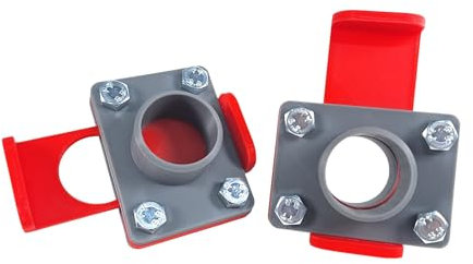 GENERISCH Absperrschieber Absauganlage | 40mm Durchmesser | 2 Stück | BlastGate DN40 mit manuellem Sperrschieber für Absaugung Werkstatt | aus robustem PLA