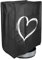 kwmobile Cover Compatible with Ninja CREAMi - Plastic Case for Kitchen Mixer - White/Black Brushed Heart