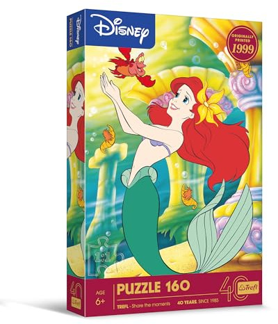 Trefl - Die kleine Meerjungfrau - Puzzle 160 Teile - Bunte Puzzles mit Disney-Figuren, Spaß für Kinder ab 6 Jahren