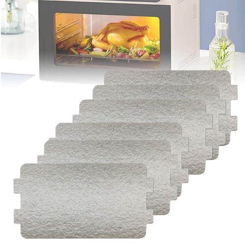 Esshogo 6 pezzi Mica per Microonde, Foglio di Mica Universale Parti, Forno a Microonde Piastra, Ricambi microonde,Foglio di Mica per Microonde Universale, Mica Piastre a Microonde