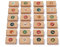 ewtshop® 24 braune Geschenkboxen Natur + 24 Adventssticker, für den individuellen Adventskalender oder auch für kleine Geschenke, Candy-Boxen, für Kekse, Bonbons, Deko Geschenkboxen