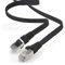 Cavo di rete piatto Cat.7 Gigabit Ethernet Lan (RJ45), 10Gbit/s, compatibile con Cat.5 –Cat.5e – Cat.6 Nero / 1 pz 15 m