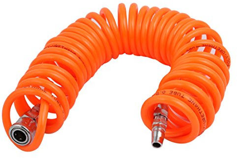 sourcing map 6M Länge PU Pneumatisch Luft Kompressor Schlauch Rohrleitung Orange de