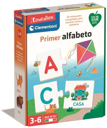 Clementoni- Mi abecedario Jeu, 55315, Multicolore