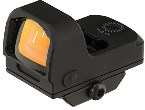 UTG Unisex Utg® Op3 mikro, rød 4,0 Moa Single Dot, Adaptiv Base Leuchtpunktvisier, Schwarz, Einheitsgröße EU